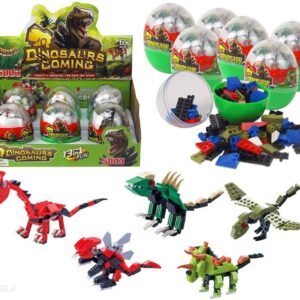 Klocki dinozaury w jajku MIX