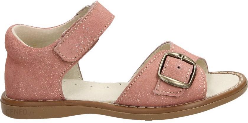 Mido Noster Sandały 31-22 28 Salmon brokat letnie klamra