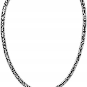 Naszyjnik Srebrny Efektowny Splot 60 cm